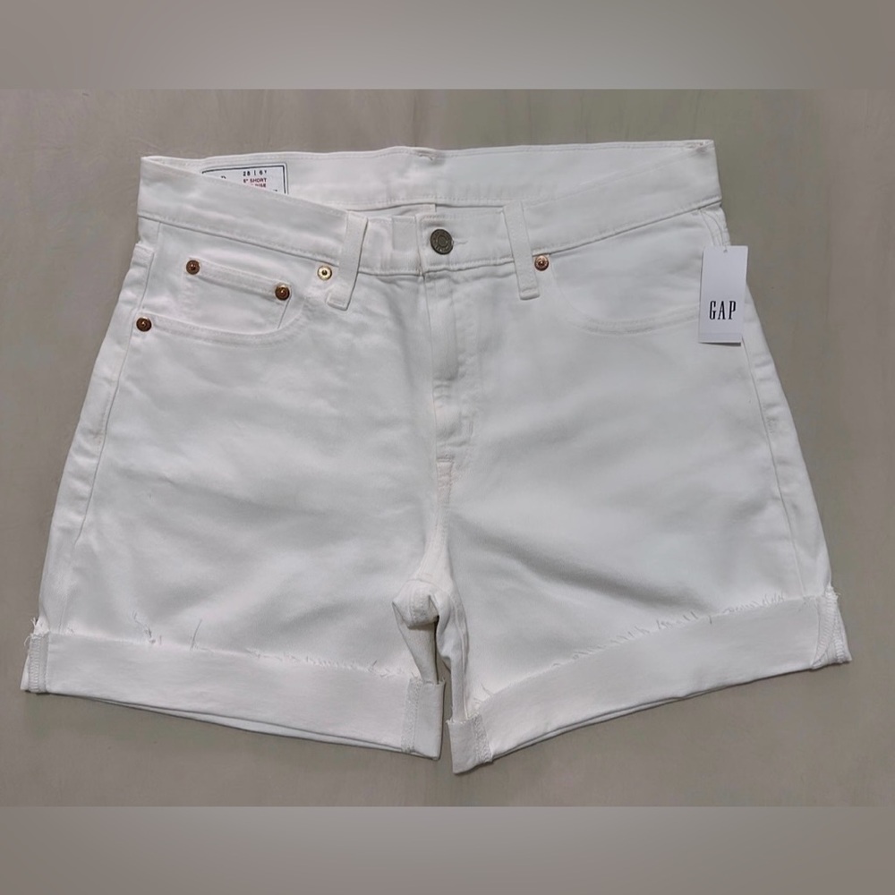 Gap White Denim Shorts